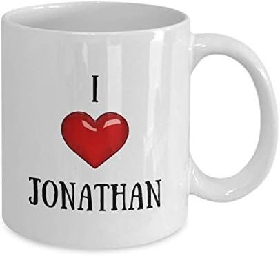 Игриво Фокс Обичам Джонатан Кафеена Чаша С Името на Джонатан Чаша за Рожден Ден Подаръци за Джонатан Чаша 11