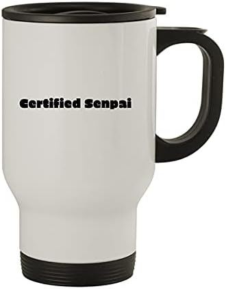 Пътна Чаша от неръждаема Стомана, сертифицирана от продукти Molandra, Senpai - 14 грама, Бяла