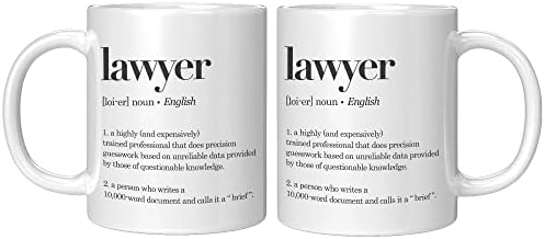 Чаша Panvola Адвокат Definition, кафеена чаша за студенти от юридическите факултети, 11 грама, керамична чаша