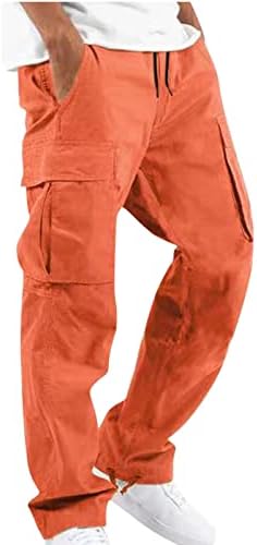 Панталони-карго за Мъже, Летни Улични Панталони с Много Джобове, Тънки и Удобни Панталони, Стилни Обикновена