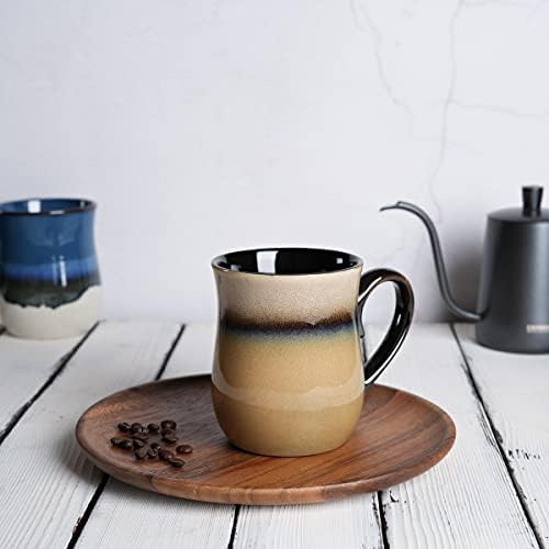 Голяма керамична Кафеена чаша Bosmarlin, 20 грама, Голяма Чаена чаша за офиса и дома, Могат да се мият в миялна