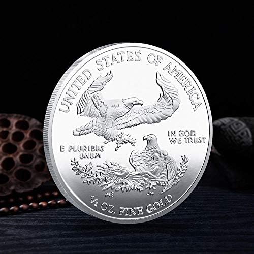 Безплатна Дамски сребърно покритие Възпоменателна монета във формата на Орел 2021 година с Покритие в щатски