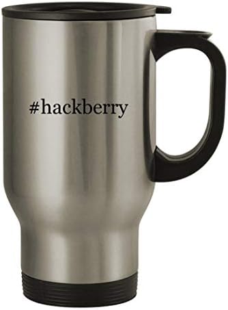 Подарък дрънкулки hackberry - Пътна Чаша от Неръждаема Стомана с тегло 14 грама, Сребрист