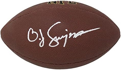 Оа Дж. Симпсън е Подписал Wilson Super Grip пълен размер на топка за Футбол NFL - Футболни топки С Автографи