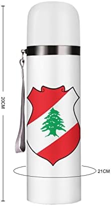Емблема на Ливан Изолирано Бутилка За Вода 19 грама, Пътна Чаша От Неръждаема Стомана За Пиене, Спорт, Къмпинг,