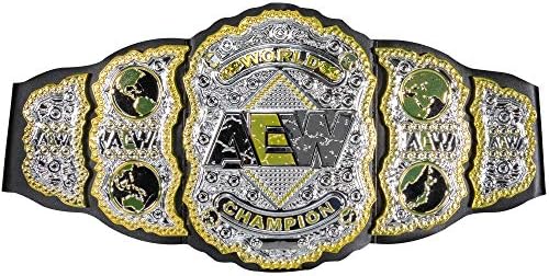 Пояс на световния шампион по борба AEW от All Elite - автентичен дизайн за ролеви игри, носене и демонстрации заглавие колан