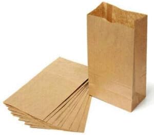 500 кафяви хартиени пакети за обяд 4 килограма кафяви хартиени пакети за обяд 4 крафт-кафяви хартиени опаковки