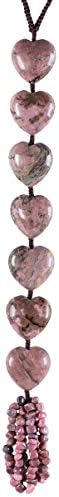 Подвесное Украса от Кристали от Розов Кварц mookaitedecor във формата на Сърце, Лечебни Камъни, Россыпь Скъпоценни