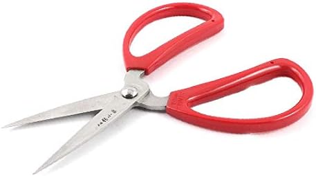 Ножици за шиене X-DREE Дължина 5.9 инча със сребрист острие от неръждаема стомана и Червена дръжка (дължина 5.9 инча, неокисляемая Hoja roja Tijeras de costura