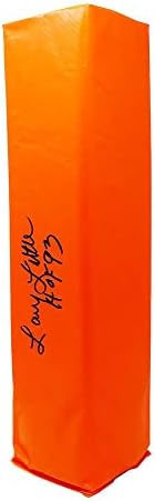 Футболен пилон Orange endzone тя с автограф Лари Литтла с /HOF'93 - Футболни топки с автографи