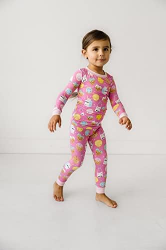 Пижамный комплект Little Sleepies от две части за момчета и Момичета, Облегающая Облекло за сън, едни и Същи