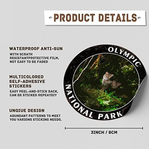 Етикети с Национален Парк Гуанпат, Световна Атракция, Кръгли Стикери за Пътуване, Опаковка, Етикет, 3-Инчов