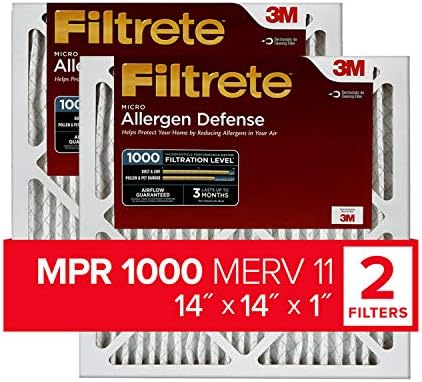 Филтър за въздуха и фурни Arm & Hammer Max с максимален спад аллергенности и мирис 18x18x1, MERV 11, 4 опаковки, въздушен филтър 14x14x1 MPR 1000 MERV 11 със защита от алергени, 2 опаковки
