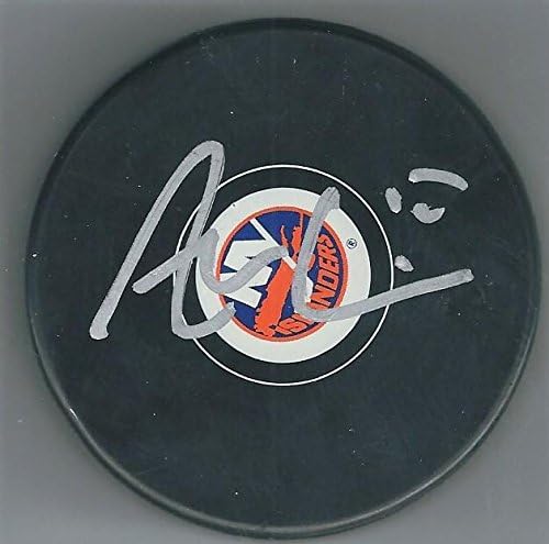 Хокейна шайба АЛЪН КУАЙНА Ню Йорк Айлъндърс с автограф - за Миене на НХЛ с автограф