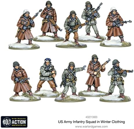 Играта Генерал - Пехотен отряд на американската Армия В зимни дрехи - Действието на 28-мм болта
