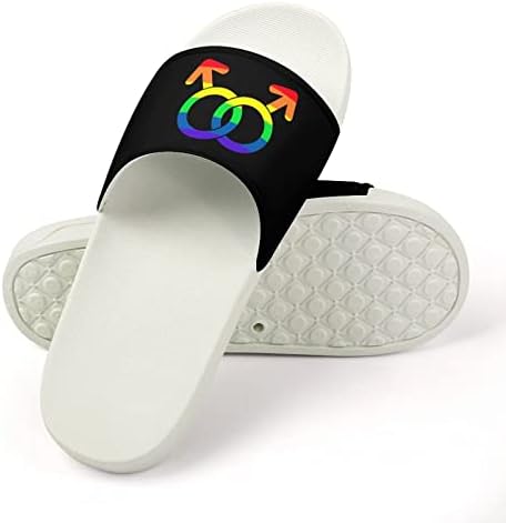 Домашни сандали за гей-шествието на ЛГБТ с нескользящим отворени пръсти за един душ и хидромасажна вана