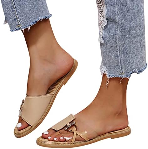 Дамски сандали на равна подметка, модерен пролетно-летните чехли на равна подметка, ежедневни обувки, сандали