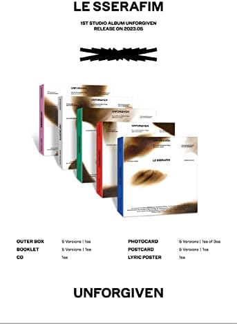 [WEVERSE POB] LE SSERAFIM - 1-ия студиен албум на UNFORGIVEN [КОМПАКТНА версия] + Отстъпка при предварителна