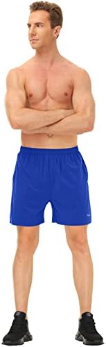 Мъжки Тенис Шорти Cakulo 5 Инча За Джогинг, бързо съхнещи, Спортни къси Панталони за Активни Тренировки с Джобове