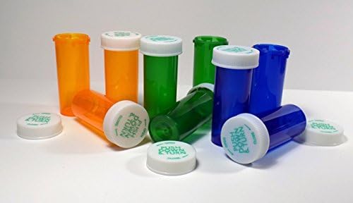 Пластмасови Рецепта Зелено-Кехлибар-Сини Флакони за смесване на 25 опаковки, с Корици по-Голям размер на 16