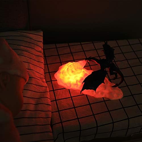 Мешин 3D Печат Огнедишащ Дракон Лампа, Дракони Лампа Дракони лека нощ Детски лека нощ 3D Детска Лампа Подарък