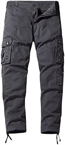 Мъжките Ежедневни Панталони С Много Джобове, Директни Обикновена Улица Панталони, Модерни Свободни Панталони