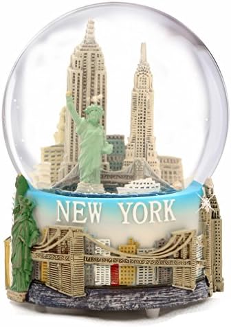 Музикален Ню Йорк Снежна топка със Статуята на Свободата, Емпайър Стейт Билдинг, Забележителности, 100-миллиметровые