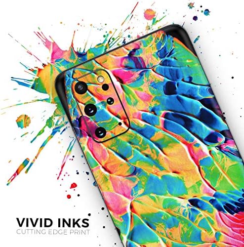 Дизайн Skinz Течна Абстрактна боя V14, Защитно Vinyl Стикер, Амбалажна филм, Съвместима с Samsung Galaxy S20