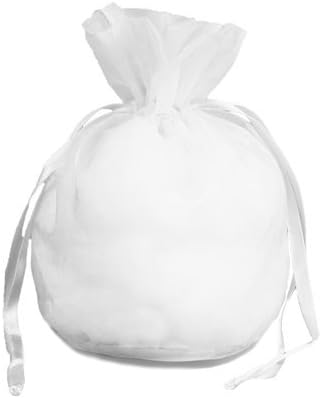 Чанти с парче среден размер FavorOnline, Бели, 5,25 x6x 1,75 - Набор от 10