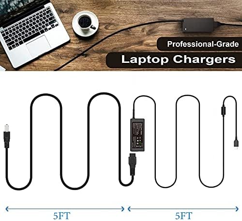 Универсално зарядно Chromebook C USB за зарядното устройство за вашия лаптоп Hp USB-C с мощност 65 W 45 W, подмяна