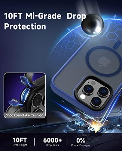 Магнитен калъф Mootobo 4 в 1 за iPhone 13 Pro Max, Вградена защита на екрана 2 + Защита на обектива, Допълнителни