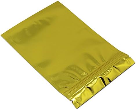 Опаковки от алуминиево фолио със златен ключ-мълния за закрывающихся на ципа Херметически торбички от mylar