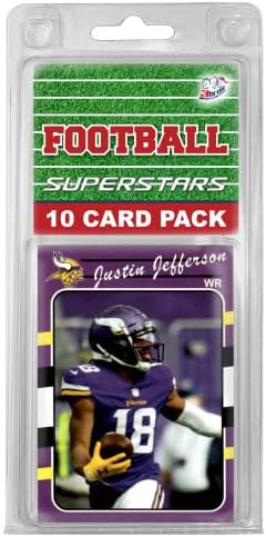 Minnesota Vikings- (10) Стартов комплект за игра на футбол NFL Different Viking Superstars! Идва в Подарък калъф!