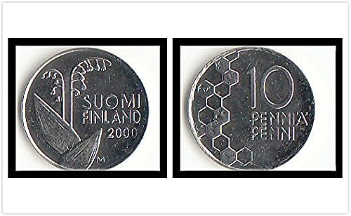 Подарък Колекция от чужди монети Europe Finland 10 Finny Coin 2000 година на издаване