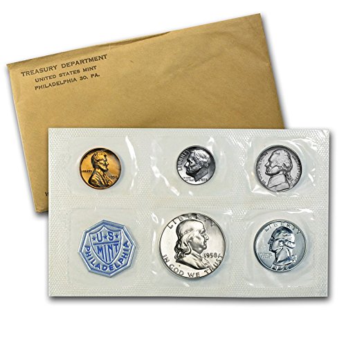 Комплект за проверка на сребро САЩ, 1958 г. Освобождаването, Определени за проверка на Монетния двор на САЩ