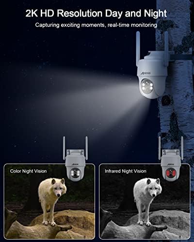 Безжична външна камера на мобилен оператор ANRAN 3 / 4G LTE (в комплект СИМ-карта и слот за SD-карта), слънчева
