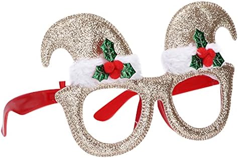 VALICLUD Играчка за очила във формата на коледна шапка, Декоративни Коледни Очила (Случаен цвят), за Украса