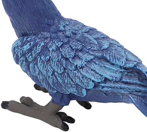 plplaaoo Реалистична Скулптура Папагал Играчка-модел Папагал, Фалшива Птици, декорация за птици, Модел на Синьо