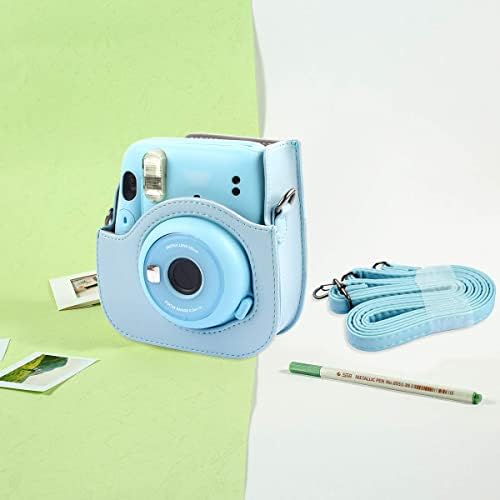 Защитен и преносим калъф, Съвместим с камера за миг печат на Fujifilm за Instax Mini 11, с Джоб за аксесоари