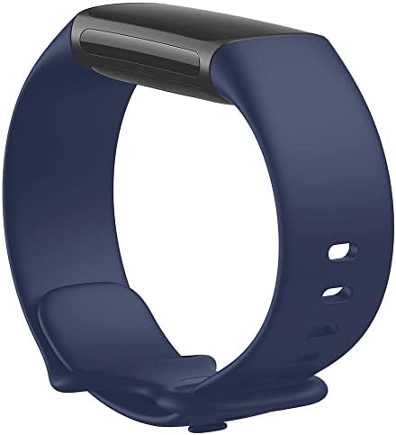 Силиконови въжета Maidea за спортни часа Fitbit Charge 5 ивици, Разменени каишка силикон, който е съвместим