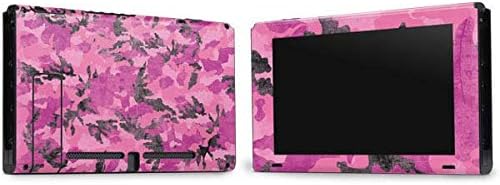 Игри кожата Skinit Decal, Съвместим с пакет Nintendo Switch Пакет - Оригинален дизайн в Розов камуфлаж