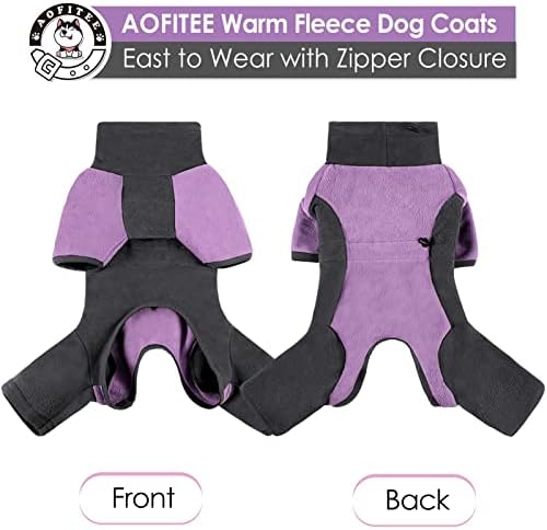 Пижами за кучета AOFITEE, Топъл, мек вълнен плат Пуловер за кучета, Палта за по-големи Кучета, Зимна Удобен