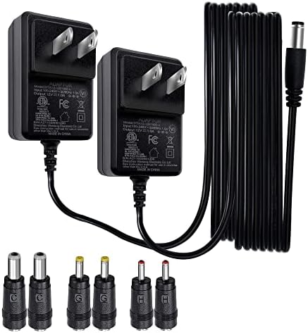 2 Комплекта адаптер 12 В 1 А, 100-240 v 50 / 60hz променлив ток в постоянен 12v 1 А/1000 ma 12 W 5.5 мм * 2,1