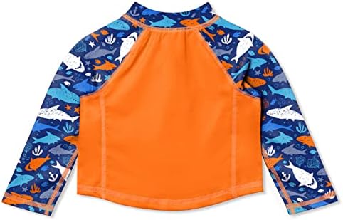 BesserBay Унисекс, Детска Риза за плуване UPF 50 +, със защита От обрив с цип и Дълъг Ръкав 0-36 Месеца