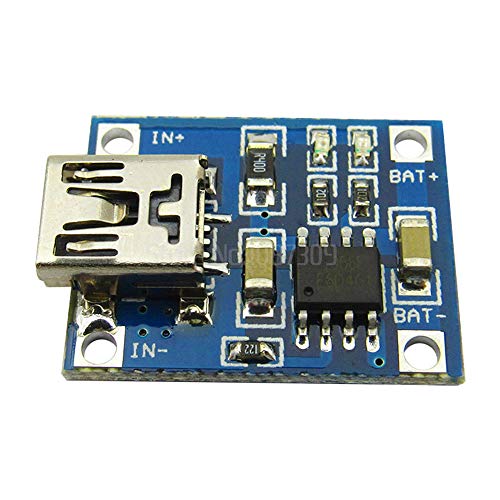 IndustrialField 5 бр. такса модул зарядно устройство за литиеви батерии 5 В USB 1A модул зарядно устройство