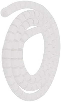 Aexit 1 м Бели Тръбни Фитинги Спирала Амбалажна Лента Кабелен Органайзер Амбалажна Хартия 10 мм Конектори за