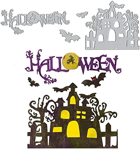 ALIBBON Щанцоване за Хелоуин за направата на картички и Scrapbooking, Щанцоване за една Ограда с Привидением