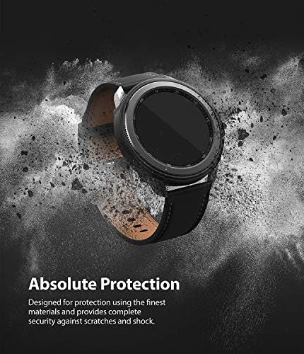 Ringke Air Sports е Съвместим с корпус Samsung Galaxy Watch 3 45 мм, Тънък Мек Здрав Защитен калъф с релефни панели от TPU за Galaxy Watch3 45 мм - Черен
