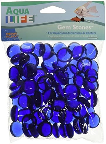 Penn Plax AG2 90 Пакет със скъпоценни камъни, декоративни камъни на водолея, синьо