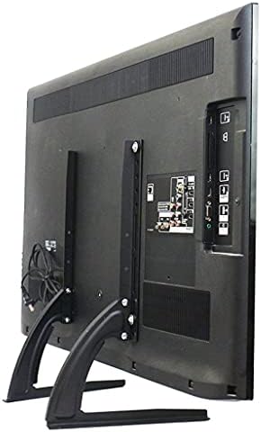 YEBDD Универсална Настолна Поставка за телевизор за 26-43-инчов LCD led монитор Adj с Регулируема Височина на Екрана Прибиращ се на Работния Плот за скоба на телевизора Vesa